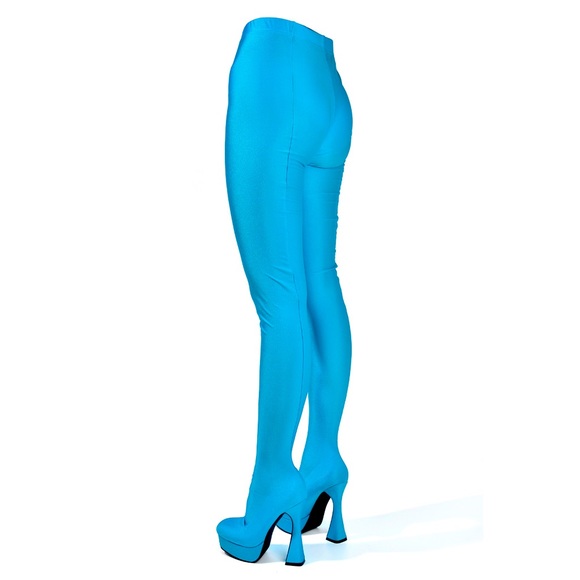 Runway legging boots-Teal - Picture 4 of 4